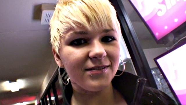 POV blonde eats dick