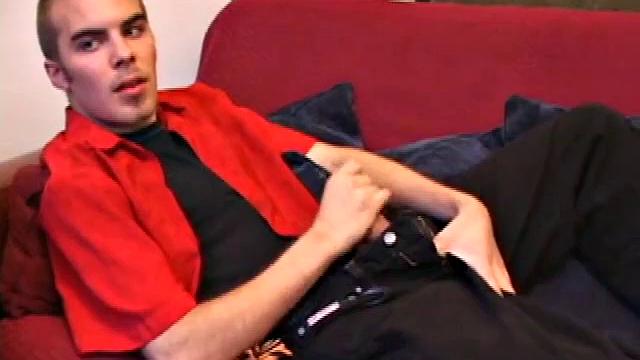 Jasper begins his solo jack off scene teasing us about doing something he never thought he would do. He jerks off for a while before he does that special thing. But when he does it, wow does this boy cum.