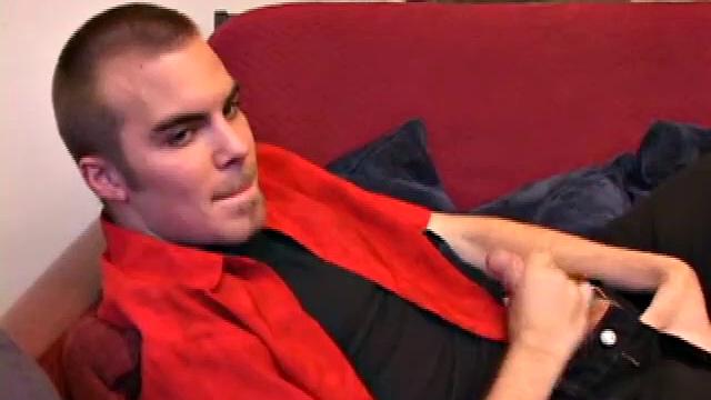 Jasper begins his solo jack off scene teasing us about doing something he never thought he would do. He jerks off for a while before he does that special thing. But when he does it, wow does this boy cum.