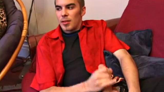 Jasper begins his solo jack off scene teasing us about doing something he never thought he would do. He jerks off for a while before he does that special thing. But when he does it, wow does this boy cum.