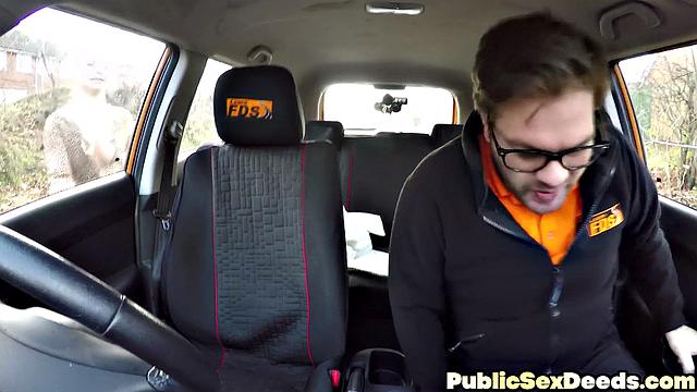 Cute big-titted learner gets smashed