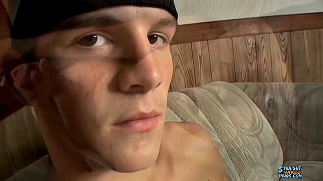 Lex strokes his hard cock and cums for the camera