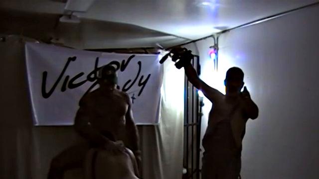 At Pigweek, in South Florida, Victor Cody films live porn brfore a packed house of horny men. We go behind the scenes for an inside look at this hardcore production featuring six porn stars, on a bench, bareback fucking out.