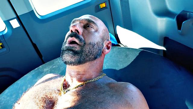 Fisted gaydaddy rimmed and fisted in van by BF