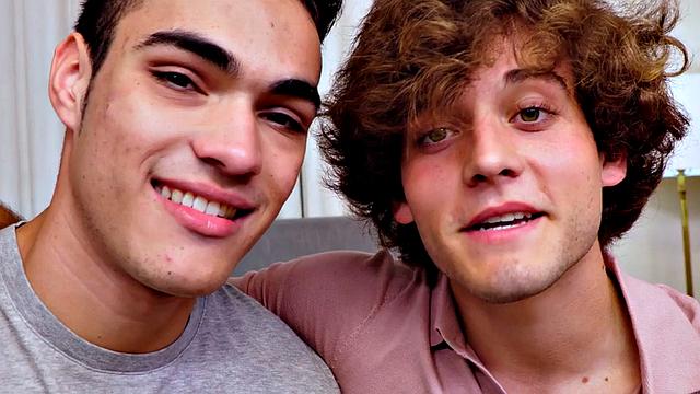 Amateur stud barebacked on casting after kissing