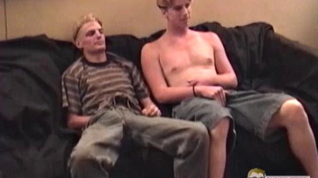 In this video we are treated to straight buddies jacking off side-by-side.  Junior, now 20, has done a few solo jerk off scenes for Auntie Bob.
