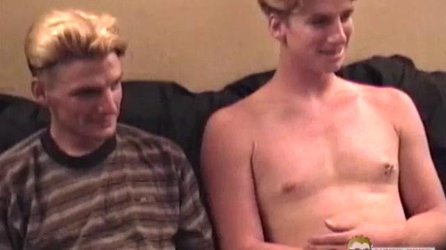 In this video we are treated to straight buddies jacking off side-by-side.  Junior, now 20, has done a few solo jerk off scenes for Auntie Bob.