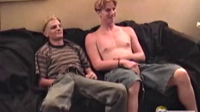 In this video we are treated to straight buddies jacking off side-by-side.  Junior, now 20, has done a few solo jerk off scenes for Auntie Bob.