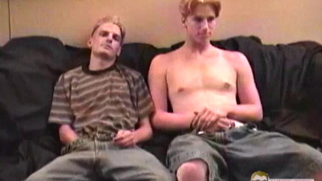 In this video we are treated to straight buddies jacking off side-by-side.  Junior, now 20, has done a few solo jerk off scenes for Auntie Bob.