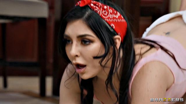 Horny Maid Loves A Messy MILF