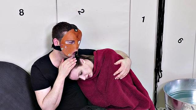 Ass fingering for dirty little teen sub