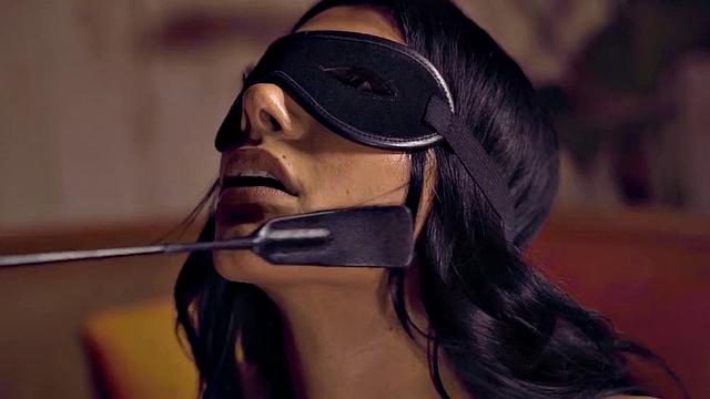 Erotic babe makes passionate love with her master