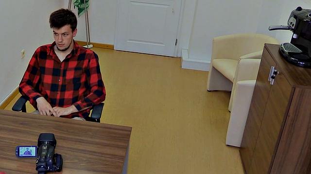 Pulled amateur Twink riding stranger's cock in public