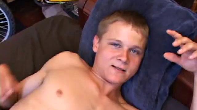 Lucas joins Gunner watching a porn video. After they stroke their boners, Gunner and Lucas exchange blowjobs. Then Gunner turns Lucas over and fucks his tight ass until Lucas blows a load onto his stomach.