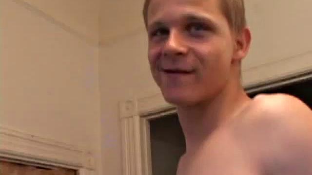 Lucas joins Gunner watching a porn video. After they stroke their boners, Gunner and Lucas exchange blowjobs. Then Gunner turns Lucas over and fucks his tight ass until Lucas blows a load onto his stomach.