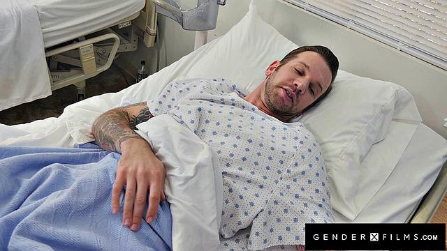 GenderXFilms - Hot Trans Nurse Relieves Patient's Stress with Her Cock