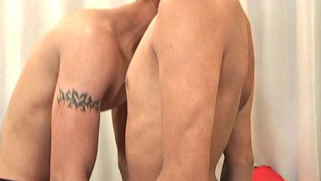 We join young Latinos Alfredo and Xavier already on the bed, in a passionate embrace. As the clothes strip off the bulges grow and it's clear both twinks are packing big dicks.