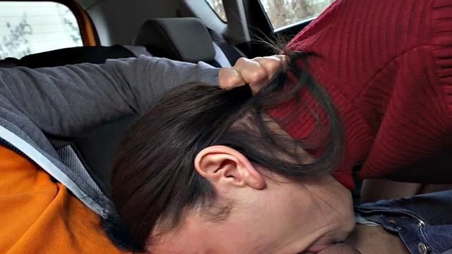 Nympho student smashed in car by her instructor