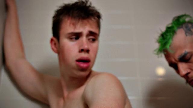 Dirty gay fucks perverted stud in the ass in doggystyle