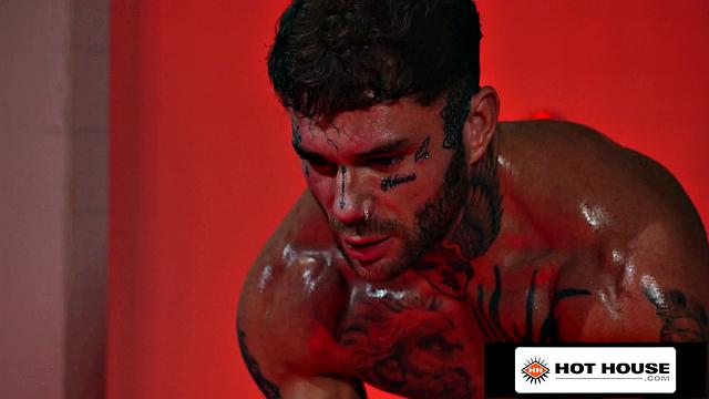 HotHouse - Red Hot Tattooed Hunk Shoves His Cock Into Sweaty Jock's Tight Ass
