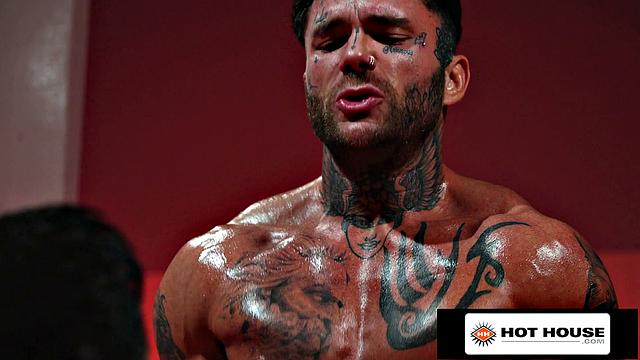 HotHouse - Red Hot Tattooed Hunk Shoves His Cock Into Sweaty Jock's Tight Ass