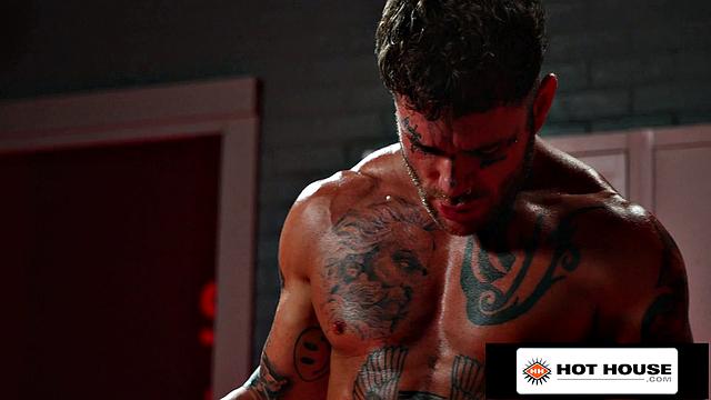 HotHouse - Red Hot Tattooed Hunk Shoves His Cock Into Sweaty Jock's Tight Ass