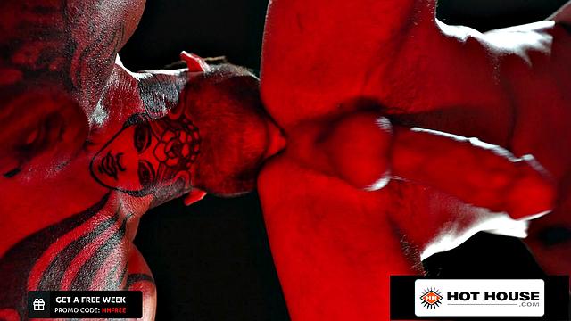 HotHouse - Red Hot Tattooed Hunk Shoves His Cock Into Sweaty Jock's Tight Ass