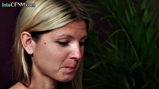 Hot nasty CFNM babes cocksucking guy