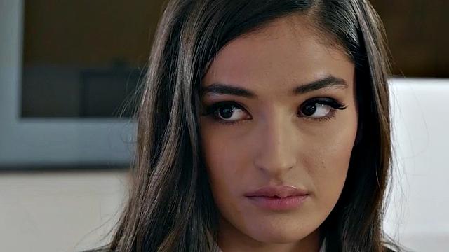 Office secretaries suck cock and get pussypounded in threesome