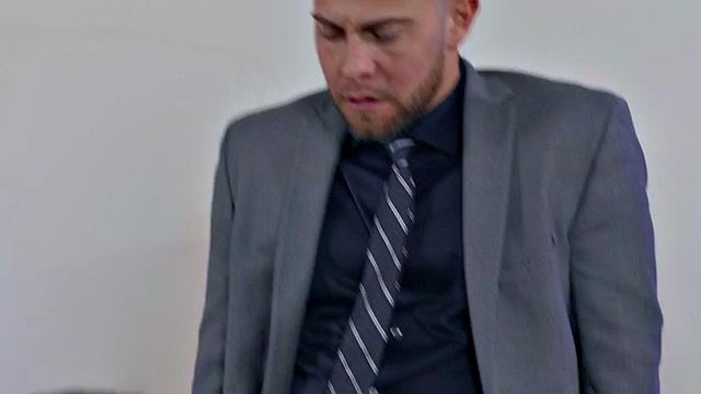 Office secretaries suck cock and get pussypounded in threesome