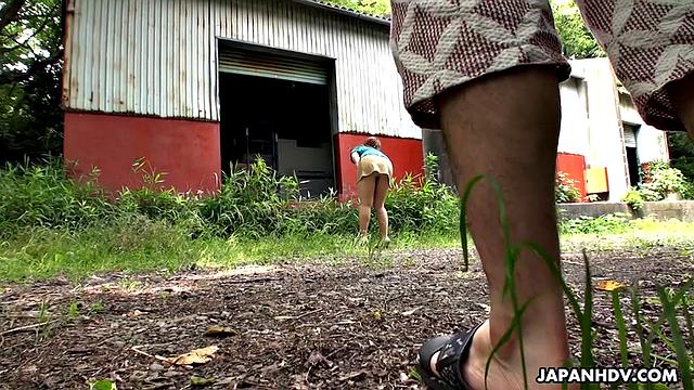 Chubby babe fucked in a local forest