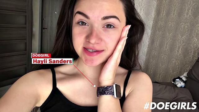 Steamy solo with a brunette Hottie