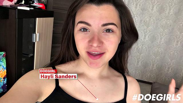 Steamy solo with a brunette Hottie