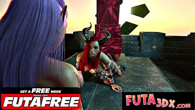 Futa3DX - Travel Through The Fantasy Of Big Dicked Futa Getting Fucked