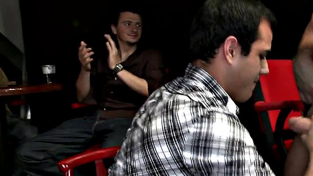 Real stripper's show ending in cumshower