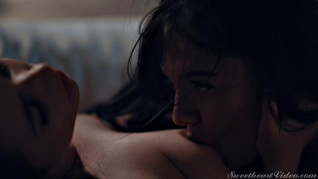 Lesbian Step Sisters Scene 3 - Movie Night