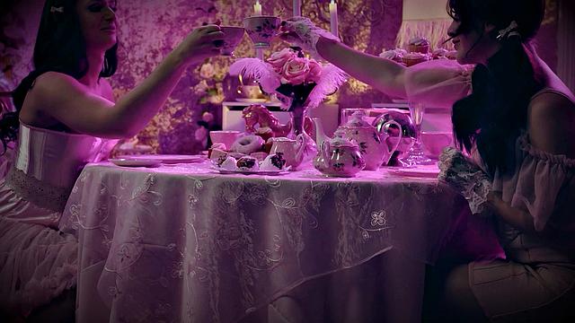 DEVILS TGIRLS -Gorgeous Trans Queen Lena Moon Gags On A Dick Before Ass Pounded