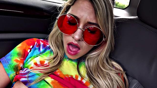 Watch GF Cheat with driver & get her tight pussy stretched in reverse cowgirl