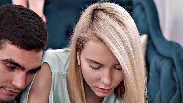 She Is Nerdy - Polly White - Music and kisses lead to anal