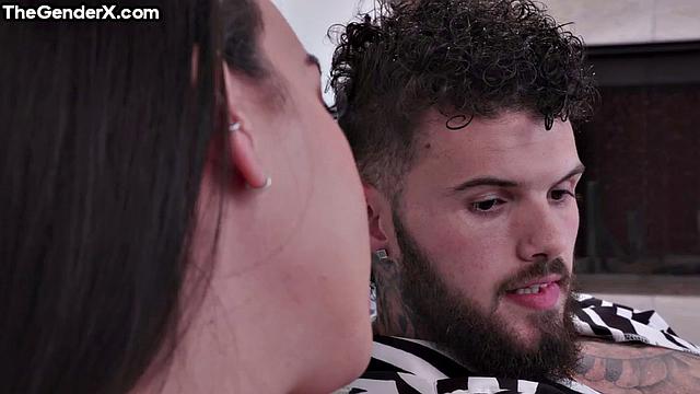 Cutie trans babe anal fucking lover