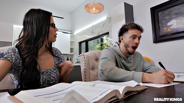 Tutoring Session Becomes Threesome