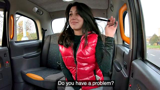 Petite 21yo cab GF fucked in outdoor by taxi driver