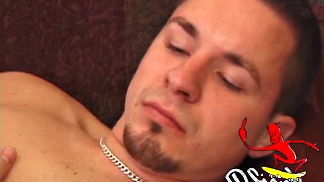 Foster Bailey starts a video, strips naked and works up a stiff one. His toned muscles ripple with every move, as he fondles and strokes with determination and control.