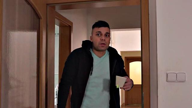 Petite ebony babe banged by roommate after teasing