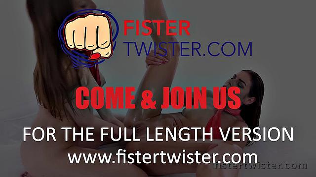 Fistertwister - Lesbian fisting gives Jessica Bell an orgasm after play
