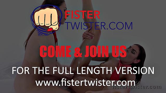 Fistertwister - Lesbian fisting gives Jessica Bell an orgasm after play