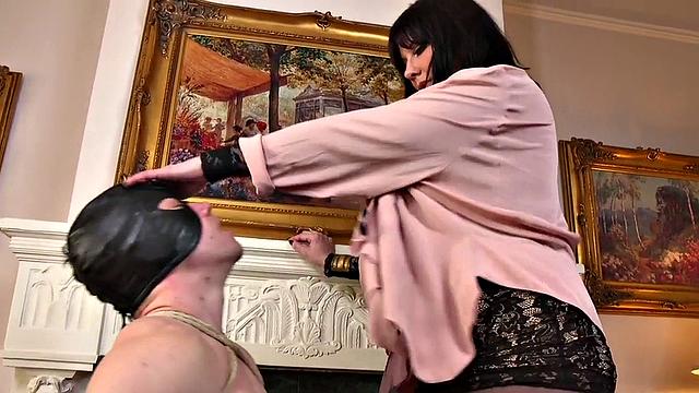 Divine domme gives cbt cockplay and anal sex with a strapon