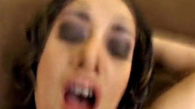 Slutty babe banged from behind