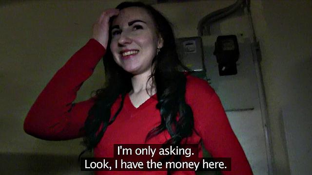 Brunette Takes A Stranger's Hot Cumshot Thinking He's A Talent Agent