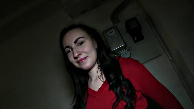 Brunette Takes A Stranger's Hot Cumshot Thinking He's A Talent Agent